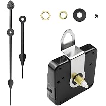 Lot De 25 Aiguilles De Remplacement Pour Mouvement Horloge Quartz - Neuves, Couleur Argenté/noir