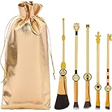 ZHUYAO 5 Stück Harry Potter Make-up Pinsel Set mit Beutel, Anime Kollektion für Foundation Blush Lidschatten Gesicht Conceale