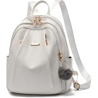 Zaino Donna In Pelle PU Elegante Tracolla, Vintage Antifurto, Regolabile, Con Ciondolo Orso