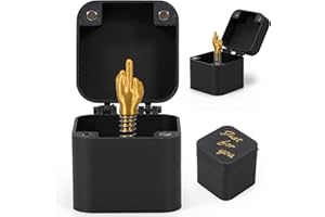 ZOUWEL Boîte à Doigt d'Honneur Annoying Dans Une Boîte Cadeau - Parodie Des Mains Nerveuse, Farce de Noël, Décoration de Bureau Amusante (1)