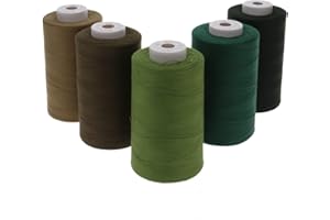 SEWFIL Dacor 120 - Pack de 5 bobinas de hilo de coser de poliéster (5 conos x 5.000 metros) - Mix 08 Forest
