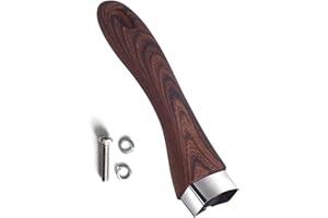 VASTSEA Manico Universale, Pentole Maniglia, Manico Rimovibile, per Utilizzato Nella Maggior Parte Degli Accessori Pentole da Cucina （Legno Marrone）