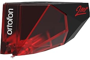 Ortofon 2MR Red - Cellule à aimant mobile | Diamant elliptique | Hauteur réduite en particulier pour les platines vinyles sans VTA | Allrounder