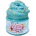 HOTKEI Teal Color Jasmine Scented Butter Slime for Kids 3 to 10 Years Kit Set with Sprinkles Candy Charms Soft Stretchy Toy Slime Birthday Return Gift Toys for Kids Boys Girls Birthday