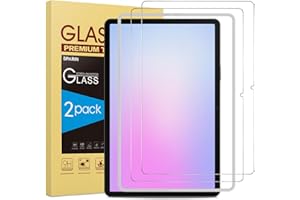 SPARIN Panzer Schutz Glas für Samsung Galaxy Tab S10 Lite/ S10 FE 2025/ S9 FE/Tab S9, Schutzfolie mit Rahmen-Installationshilfe, HD Klar, 2 Stück