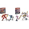 LEGO NINJAGO Kai’s Elemental Fire Mech, Action Figure Building Set from Dragons Rising & NINJAGO Sora’s Elemental Tech Mech, Customisable Ninja Action Figure Toy