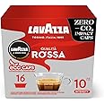 Lavazza, A Modo Mio Qualità Rossa, 96 Coffee Capsules, with Chocolate and Dried Fruit Notes, Arabica and Robusta, Intensity 10/13, Medium Roasting, Compostable, 6 Packs of 16 Compostable Coffee Pods