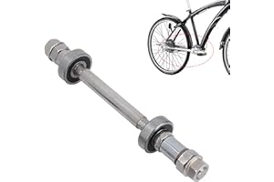 Tomotato Axe de Moyeu de Roue de Vélo à Roulement 6000, Brochette à Dégagement Rapide, Levier d'arbre Avant et Arrière, Adaptateur de Moyeu de Vélo Solide pour Vélo de Route, VTT, BMX