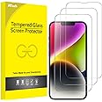 JETech Full Coverage Screen Protector for iPhone 14 Plus 6.7-Inch, 9H Tempered Glass Film Case-Friendly, HD Clear, 3-Pack