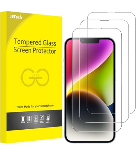 RKINC Vetro Temperato [3 Pezzi] Per IPhone 14 Pro 6.1-Inch, Pellicola