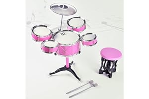 SZJYMY Children's Jazz Drum Set Percussion Instrument Children's MusicalInstrument Set Education Percussion Music Stimulates Children's Creativity Children's Drum Set Suitable for Boys and Girls aged 3-4