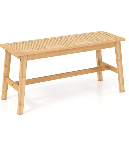 CLIPOP Banc En Velours 100cm Crème - Banquette Rembourrée Pieds Métalliques Pour Salon, Chambre, Entrée Ou Salle à Manger
