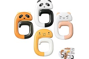 CPRNQY 4 Stück Taschenhalter Für Tisch,Taschenhalter,Handtaschenhalter,Taschenhaken,Portable Travel Hook Bracket,Wallet Table Hook,Cartoon Purse Hanger,Für Restaurants,Cafés,Schulen