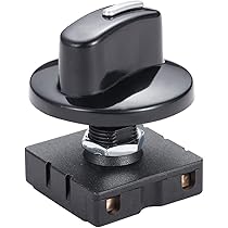 FONDOTIN 5x Mini Drehschalter - Metallwelle Für Audio & Industrie