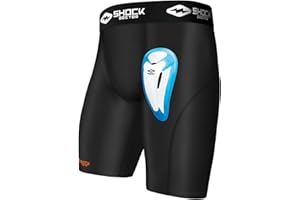 Shock Doctor 221 Core Short de Compression avec Coquille de Protection