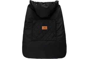 MIRACLE BABY Winter Sling Cover for Carrier Warm Universal (Black)