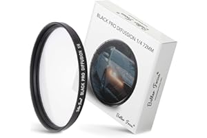 Better Focus Black Diffusion Pro Mist Filter 1/4-72mm Glow Mist Effect Filter Cinebloom Promist Effect Filter