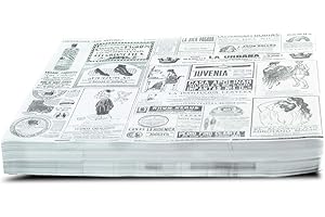 HostelNovo - Mantelín periódico - 250 Unidades - Diseño Times - Moda Vintage para tu Mesa - Dimensiones: 31 x 43 cm