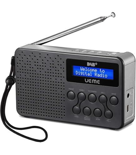 Blaupunkt PR5BL Radio FM Analogique Portable LCD - Compacte Et Pratique, Noir/Bleu