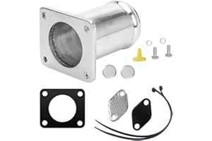 FortuneGlobe Kit Suppression Vanne Egr Pour E65 E46 E39 E53 E83 E38，Kit Valve Replacement Pipe Aluminium，Tuyau De Rechange Pour Valve Egr，Applicable Aux Véhicules Diesel