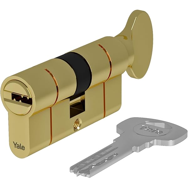 Cilindro Euro Profile Yale Serie 2100 - Nichel Satinato, 35/45 Mm, Alta Sicurezza