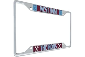 DESERT CACTUS West Ham United License Plate Frame Hammers Football Soccer Premier League Metal for Front or Back of Car Officially Licensed (Style 3)