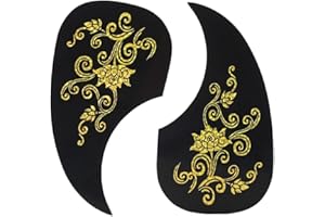 Dilwe Set di 2 Adesivi per battipenna Chitarra Acustica a Forma di virgola