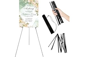 Chevalet réglable chevalet pliable trépied portable 168 cm pliable pour artiste mesure affichage artistique, croquis, peinture, affiches, activités de mariage, peintre, chevalet d'atelier