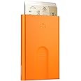 OGON Aluminum automatic card holder Slider - RFID Blocking – The original minimalist slim wallet for men and women - Up to 6 cards