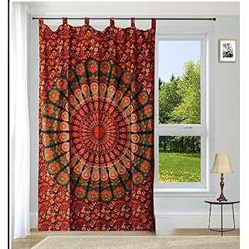 Blue Peacock Mandala Tapestry - Nirvana Threads