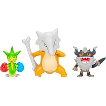 Pokémon Battle Figure Pack 3 Unidades – Pikachu Y Gible 5 Cm + Ponyta Galarian 7,5 Cm Con Articulaciones