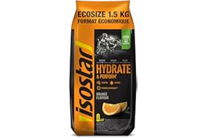 ‎ISOSTAD Isostar Hydrate & Perform - Geschmack: Orange - Pulver für Isotonische Energy Drinks - Vitamin C Quelle - Natürliches Aroma - Ohne Farbstoffe - 1 Packung Sparformat 1,5 kg