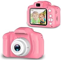 VikriDa Digital Camera, Recorder Camera 800W HD 2.0 Inch Screen Video Front Camera for Children (Pink)