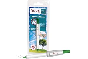 Silva® Zeckenlasso [SCHMERZFREI] - Zeckenschlinge zur sicheren & effektiven Zeckenentfernung - Giftfreier Zeckenentferner für Mensch, Hunde & Katzen - Zeckendreher Hygienische & Einfache Anwendung