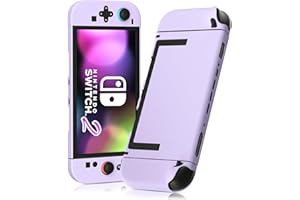 RHOTALL Coque de protection pour Nintendo Switch 2 2025 - Violet - Design fin et mignon - Avec joycon amovible - Compatible avec New Nintendo Switch 2 7.9