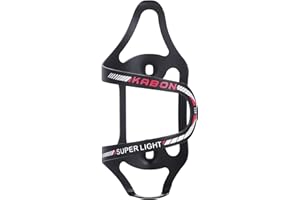 Portaborraccia per bicicletta, KABON leggera lega di alluminio per bicicletta con carico laterale in alluminio staffe per bici da strada MTB accessori da ciclismo - rosso