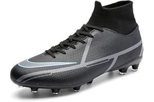 VTASQ Fußballschuhe Herren High Top Spikes Cleats Outdoor Athletics Trainingsschuhe Fußball Stiefel Fussballschuhe Outdoor Professionelle Trainingsschuhe Turnschuhe Unisex