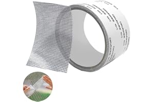 Y-Nut Fly Screen Mosquito Net Repair Tape, 5x200cm Window Screening Repair Kit Anti-Insect Fly Bug Door Mosquito Screen Net Repair Tape Patch Adhesive (Grey)