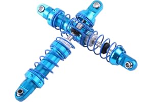 Drfeify Ammortizzatore per Auto RC, Kit Ammortizzatori Regolabili in Metallo per Ammortizzatori Adatti per SCX10-4 D90 1/10 Scala RC Modello Cingolato Auto(80MM)