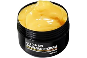 Pegciz Tanning Accelerator Cream, 100 Gram Long-Lasting Rapid Tanning Cream, Effective in Sun-beds & Outdoor Sun, Achieve a Natural Tan with Natural Ingredients (an Accelerator Cream, 100g)