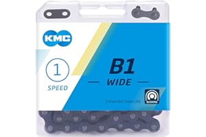 KMC B1 Wide Single Speed Chain, 112 Link, Black
