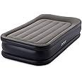 Intex Single Size Fiber-Tech Deluxe Pillow Rest Airbed with Built-in Electric Pump-64132