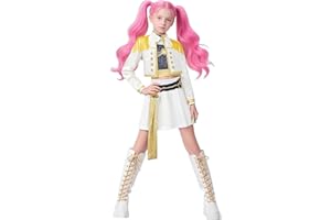 GENERIC Idol Group Costumes for Kids, Girls Hunter Star Print Stage Costume 3PCS Performance Outfits for Halloween Cosplay