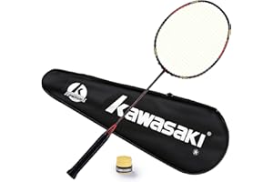 A1 TAAN Badminton Racket Professional Graphite Badminton Sets Lightweight for Attack & Defense Passion P22 Racquet-Get Strung with Carry Bag & Hand Grip (Black Red)