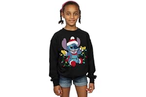 ABSOLUTE CULT Disney Girls Lilo And Stitch Christmas Lights Sweatshirt
