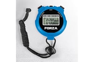 FORZA Stopwatch | Multi-Functional Sports Stopwatch Timer for Coaches, Athletes and Schools with Water-Resistant, Easy-to-Read Display - Choose Your Colour! (Blue, Pack of 1)