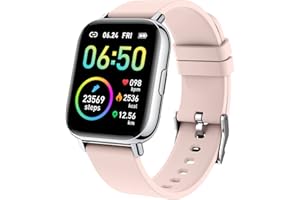 MOTAST Smart Watch, Fitness Tracker 1.69" Touch Screen Fitness Watch with Heart Rate Sleep Monitor, Step Counter for Men Women Activity Trackers IP68 Waterproof Smartwatch Sports for iOS Android