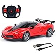 Wembley Fer-rari RC Car High Speed Remote Control Car for Kids Rechargeable 1:24 Scale Mini Racing Remote Car BIS Approved - Red