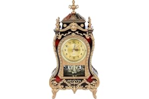 Haokaini Orologio da Tavolo Vintage Retrò Orologio da Tavolo in Stile Europeo Sveglia in Plastica Antica Sveglia da Scrivania per La Casa Hotel Soggiorno Camera da Letto Arredamento