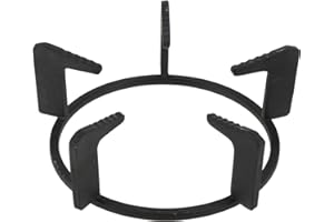 Lurrose Wok Ring Cast Universal Stove Rack Stove Iron Wok Support Trivets Support Cast Iron Pan Stand for Gas Hob Cooktop Range Pan Rack for Kitchen